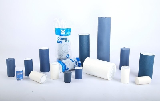 Rollo de algodón hidrófilo absorbente para uso médico Blanco 100% lana estéril / no estéril