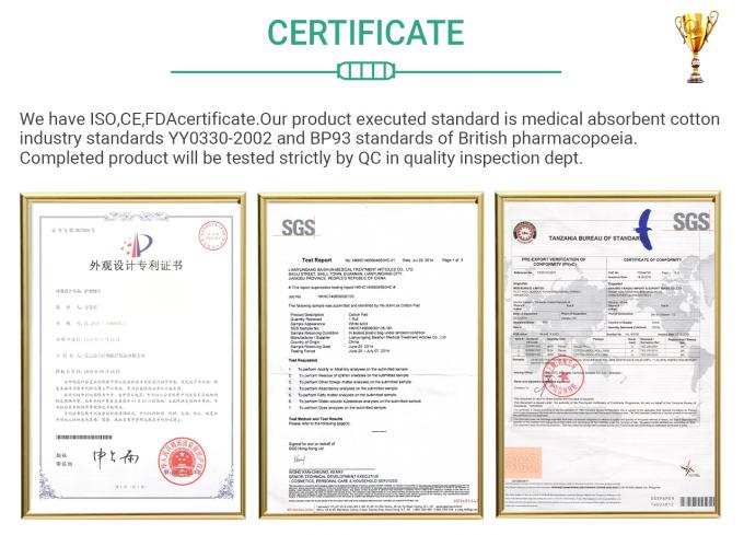 Rolos de gasa personalizables con malla de 12x8 y 32 s de hilo de algodón peinado no estéril y opción de rayos X 11