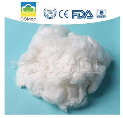100% de algodón blanqueado natural de grado médico, altamente hidrófilo, sin agente fluorescente para vendaje de heridas y productos dentales
